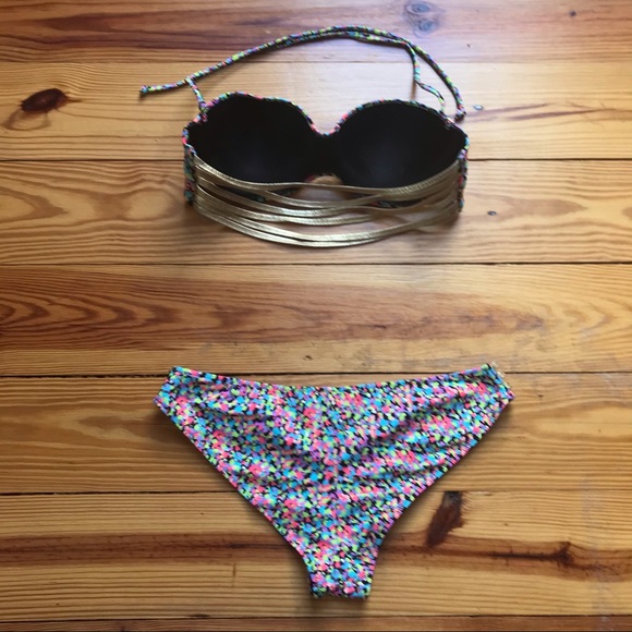 Victoria's Secret Multi-Colored Bikini, EUC, M - Picture 11 of 15